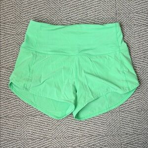 lululemon athletica bright Green Athletic Shorts